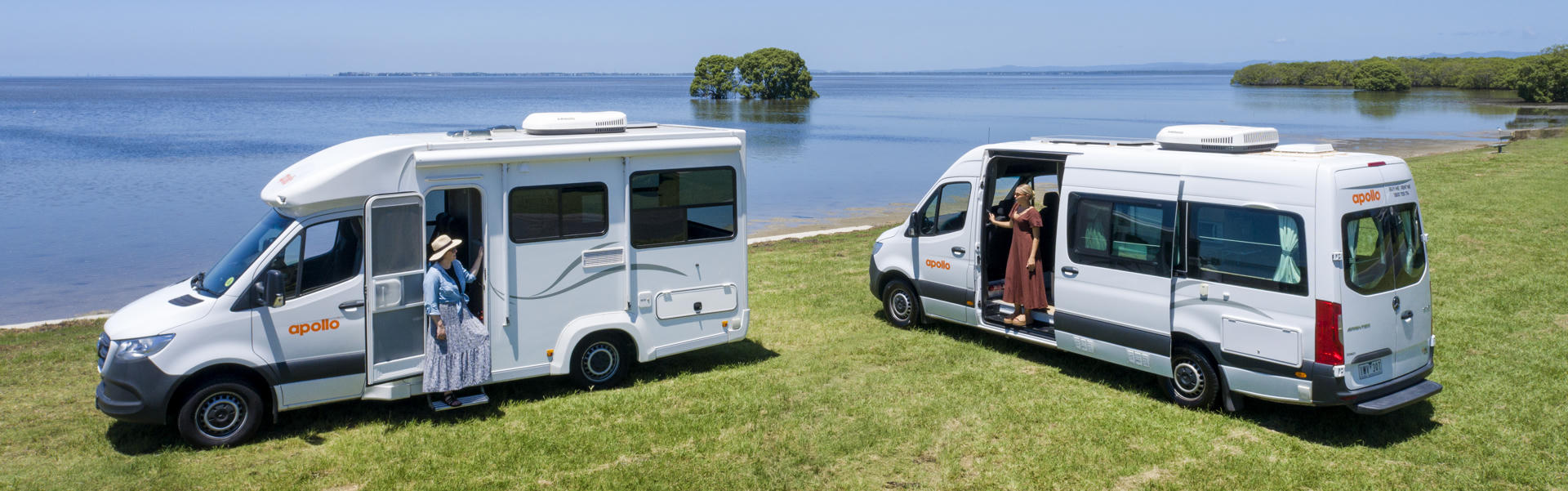 Apollo Motorhomes Wohnmobilflotte aus der Mittelklasse mieten Australien