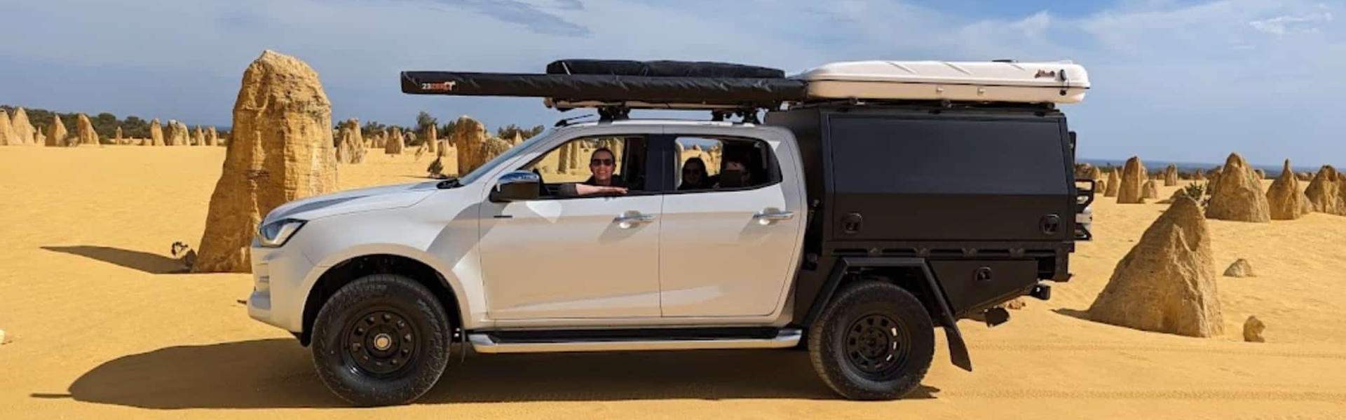 Der D-MAX Family von Defender Adventure im Outback in Australien