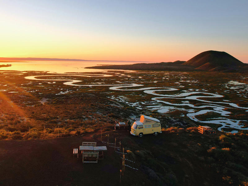 Campingplatz mitten in Islands Natur
