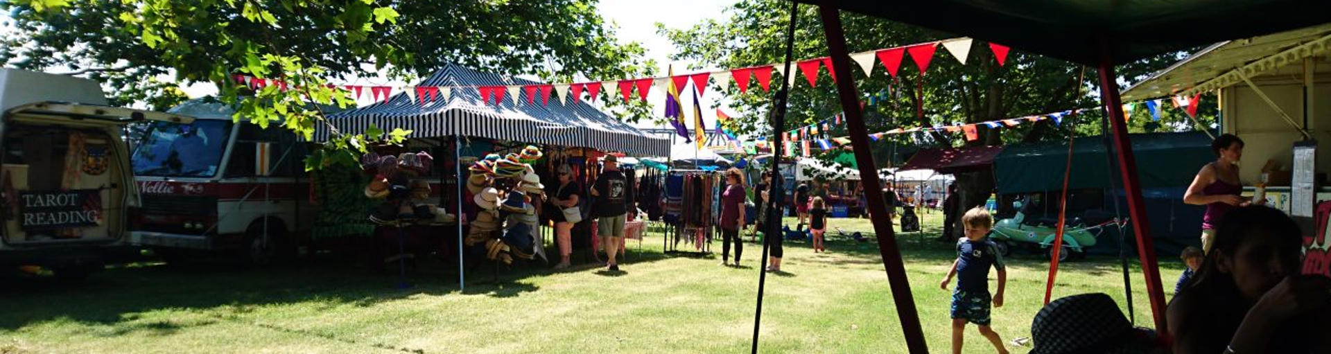 Ein Markt in Neuseeland