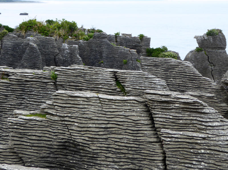 Die berühmten Pancake Rocks bei Greymouth Neuseeland
