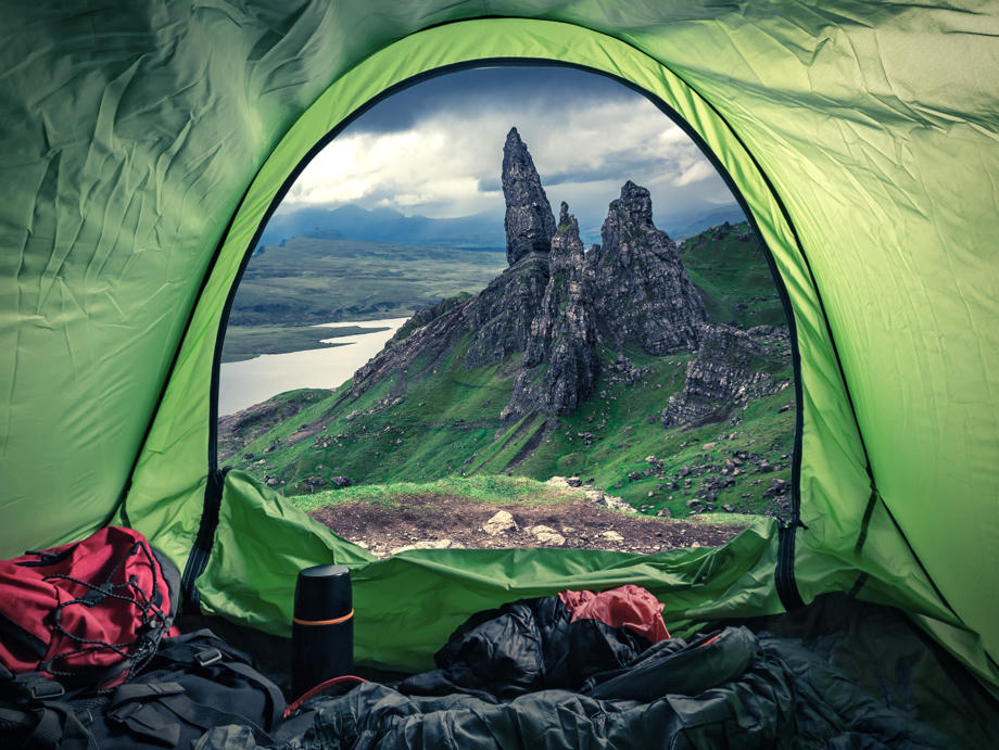 Mit dem Zelt dürft ihr mit Rücksicht auf den Verhaltenskodex überall in Schottland campen. Camping in Schottland, Wohnmobil Reise Schottland, Outdoor Kodex Schottland