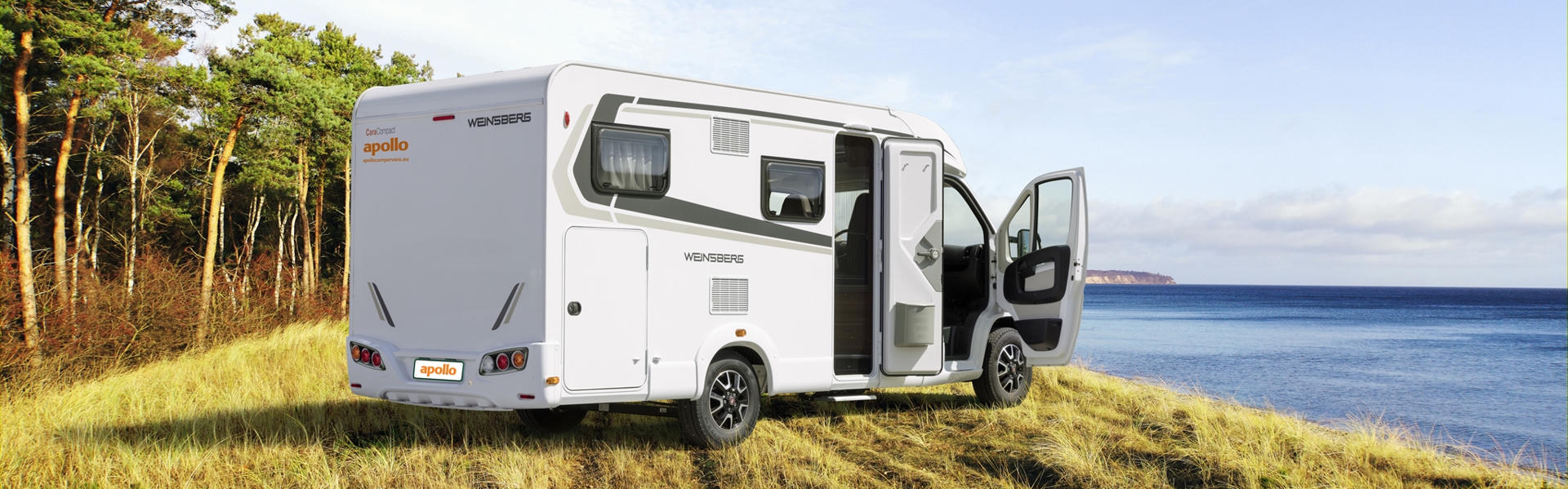 Miete das modern ausgestattete und geräumige Duo Plus Wohnmobil von Apollo für zwei Personen in Deutschland