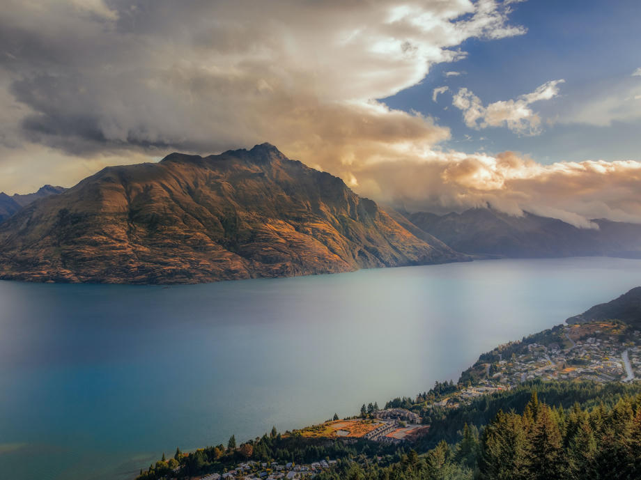 Das malerische Queenstown am Lake Wakatipu Queenstown, Landschaft Queenstown, Lake Wakatipu