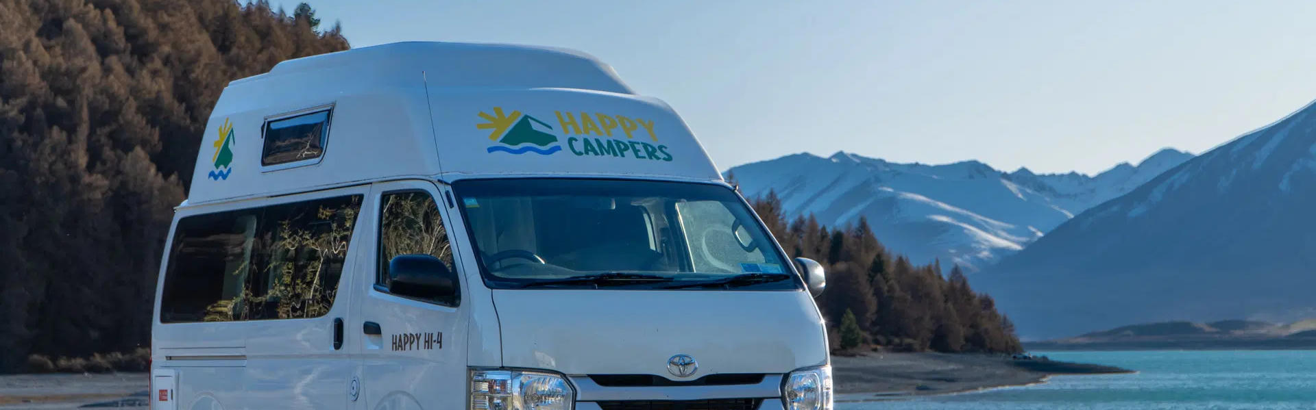 Happy Campers in Neuseeland, kleines Budget, Camper mieten