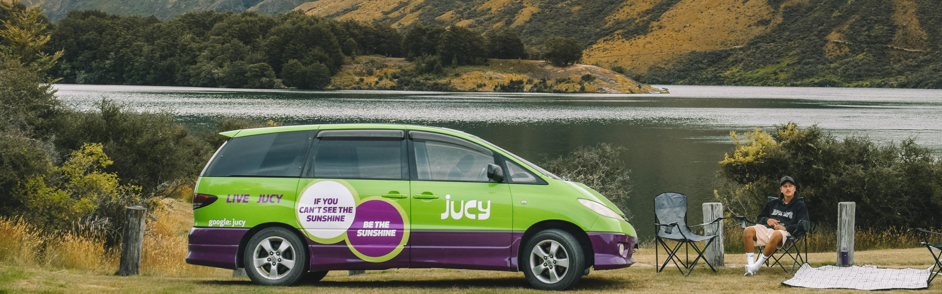 Jucy Crib 2 Bett minicamper für Backpacker sehr günstig mieten in Neuseeland