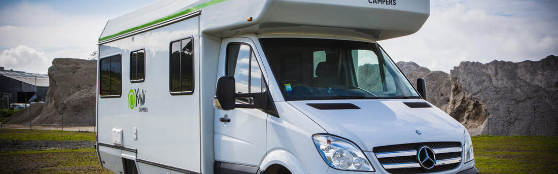 6 Bett Wohnmobil für bis zu 6 Personen aus der Mittelklasse von Kiwi Campers mieten in Neuseeland