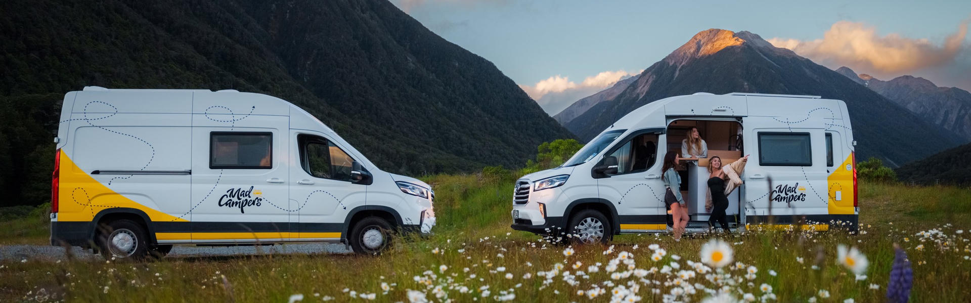 Ein Sleepervan Modell von Mad Campers in Neuseeland