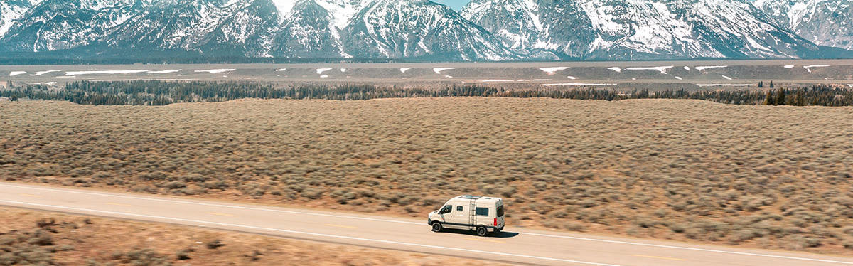 Sprinter von Moterra in einer Wüste in den USA