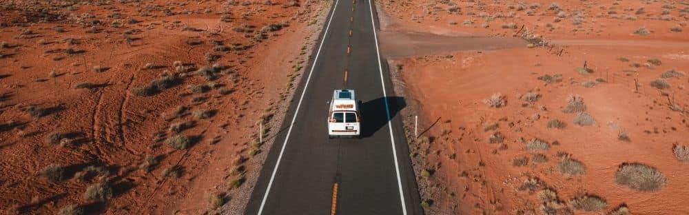Campervan im Desert