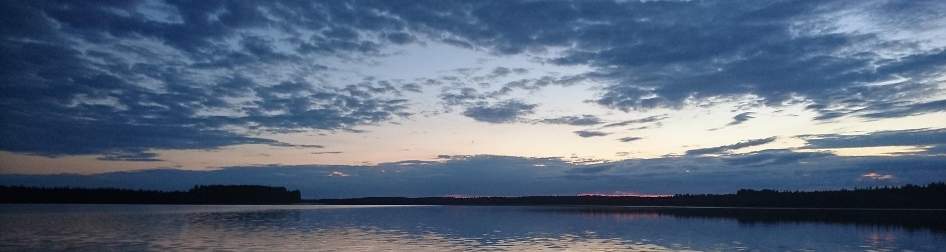 Finnland, Wohnmobilurlaub, großer See
